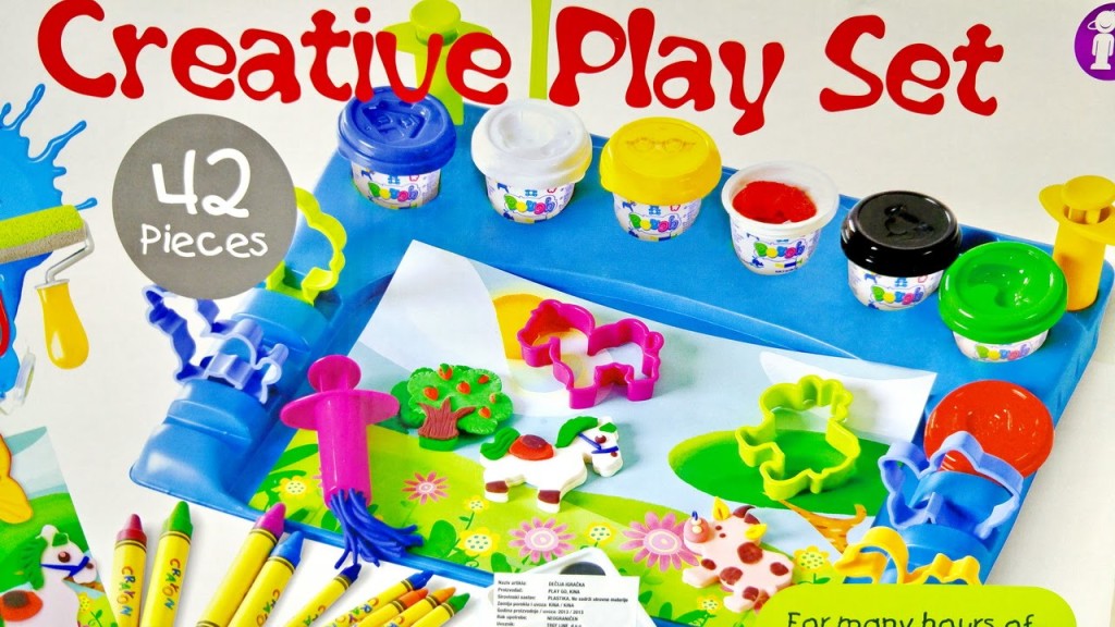 Play Doh Creative Playset Toys Learn Names of Animals With Play-doh
